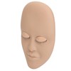 Eyelash Extension Face Mannequin 3 Pairs Removable Eyelids Single Layer