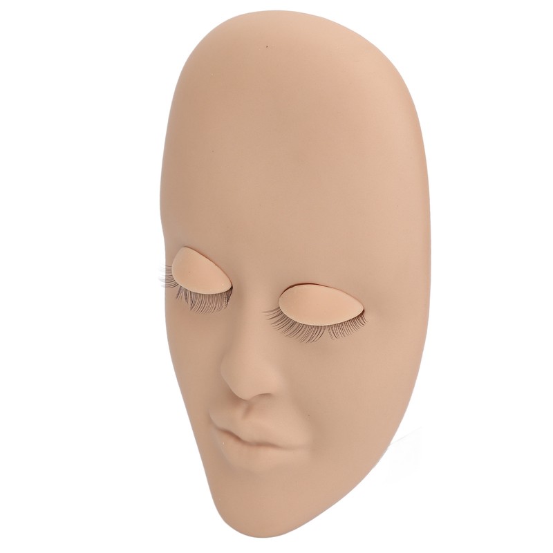 Eyelash Extension Face Mannequin 3 Pairs Removable Eyelids Single Layer