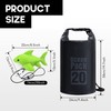 EDSRDPLT Shark-Shaped Anchor Buoy with 20L Waterproof Dry Bag Kayak
