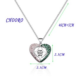 CHOORO Sorority Gifts - Pulsera para graduación, color rosa y verde