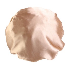 JK Home Women Bonnet Double Layered Adjustable Sleep Cap Reversible Night Sleeping Hat Hair Turban Khaki