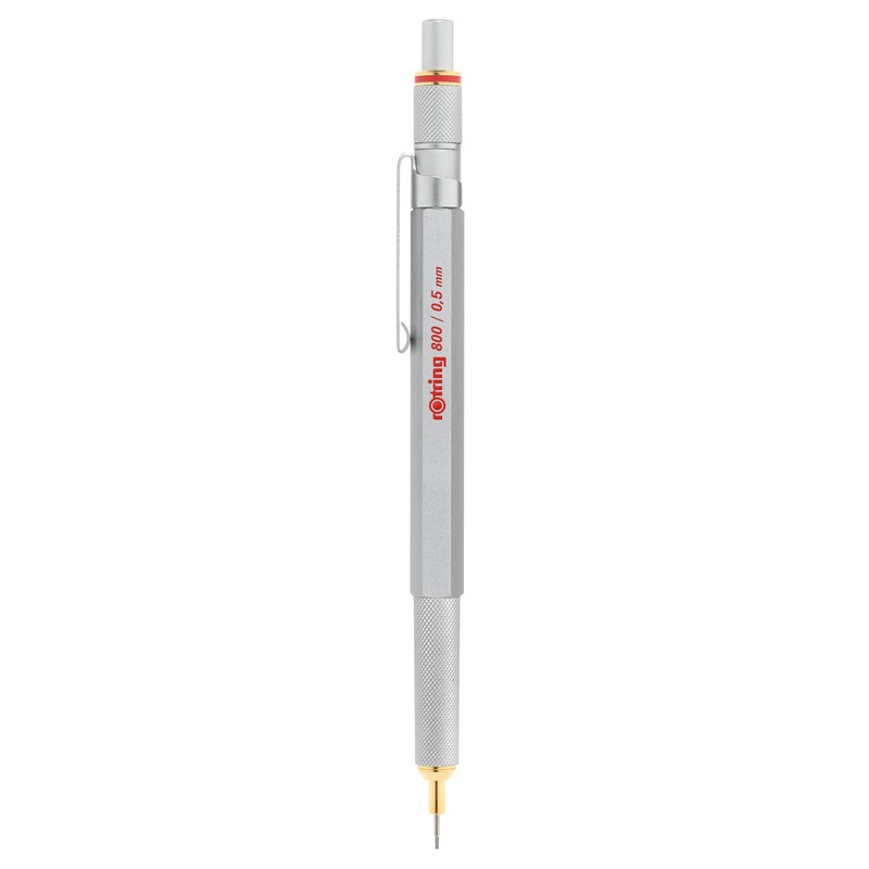 rOtring 800 Premium Mechanical Pencil | 0.5mm | Silver Metal