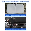 Sun Protection Car Windscreen, Foldable Windscreen Cover for Windscreen, 145