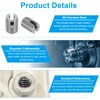 PATIKIL Self-Tapping Threaded Inserts, 40 Pcs M2.5 x M4.5 x