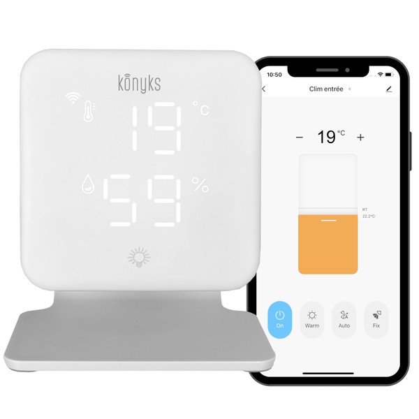 Konyks Climpac WiFi Thermostat for Air Conditioners and Air Source