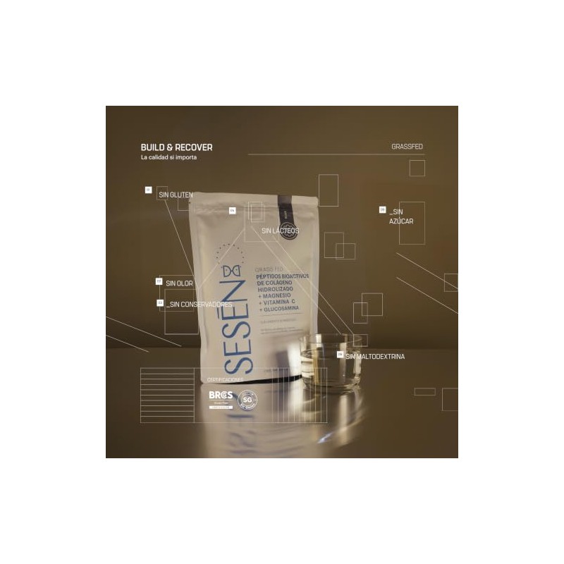 Ses Colágeno Hidrolizado Blue Grass Fed 500g Péptidos Bioactivos Vitamina
