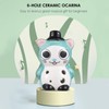 summina 6 Holes Ceramic Ocarina Cute Animal Style Musical Instrument