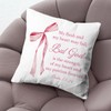 KongMoTree Pink Coquette Bow Christian Pillows Covers, Christian Gifts for