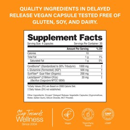 Sandhu's Sandhu’s Gut Health w/ Prebiotics, Probiotic Supplement, Digestive Health, Colon