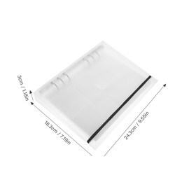 DOITOOL 1 Set Transparent Photo Album Replacement Pages Photo Card Sleeves for Binder Loose Leaf Design Wear Material for Id and Credit Cards Pages Slots