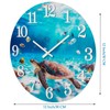 Yoiolclc Outdoor Clock Waterproof Ocean Nautical Wall Clocks for Patio