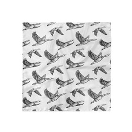Lunarable Geese Head Scarf, Flying Animals with Wings, Hair Wrap, 21" X 21"