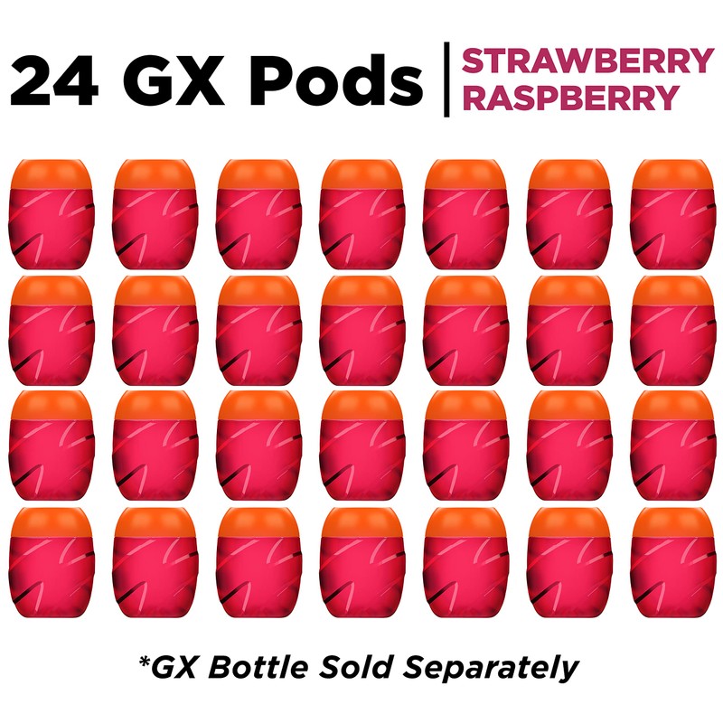 Gatorade unisex adult Gatorade GX Pods, Strawberry Raspberry 4 Count