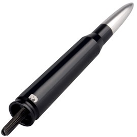 ONE250 50 Cal Caliber Bullet Style Antenna, Compatible with All Dodge RAM Trucks (RAM 1500, RAM 2500 or RAM 3500 1994-2024) - Designed for Optimized FM/AM Reception (Silver)