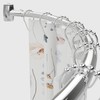 Adjustable 30-45 inches Curved Shower Curtain Rod, Premium Stainless Steel