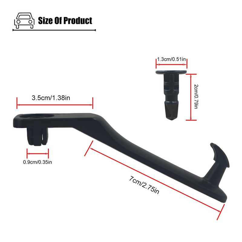 LXROAR01 Front Floor Carpet Hook Compatible with Toyota ‎FJ Cruiser