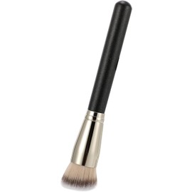 Brocha para Maquillaje Profesional Fibras Artificiales y Mango de Madera Diseño Ergonómico Adecuado para Difuminar Cremas para Base y Uso Diario