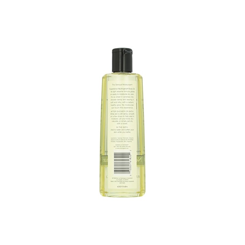 Neutrogena Body Oil, Light Sesame Formula, 8.5 Ounce