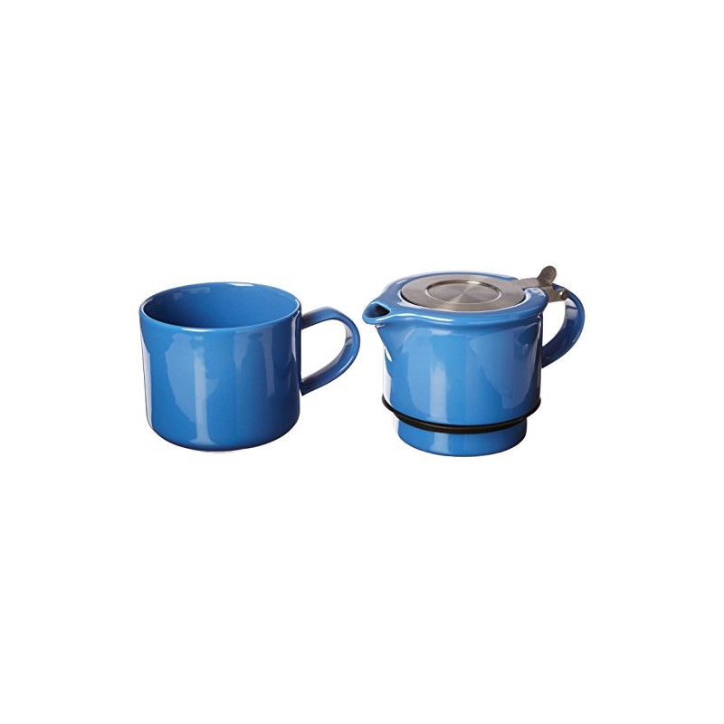 FORLIFE Tea for One with Infuser, 14-Ounce, Blue