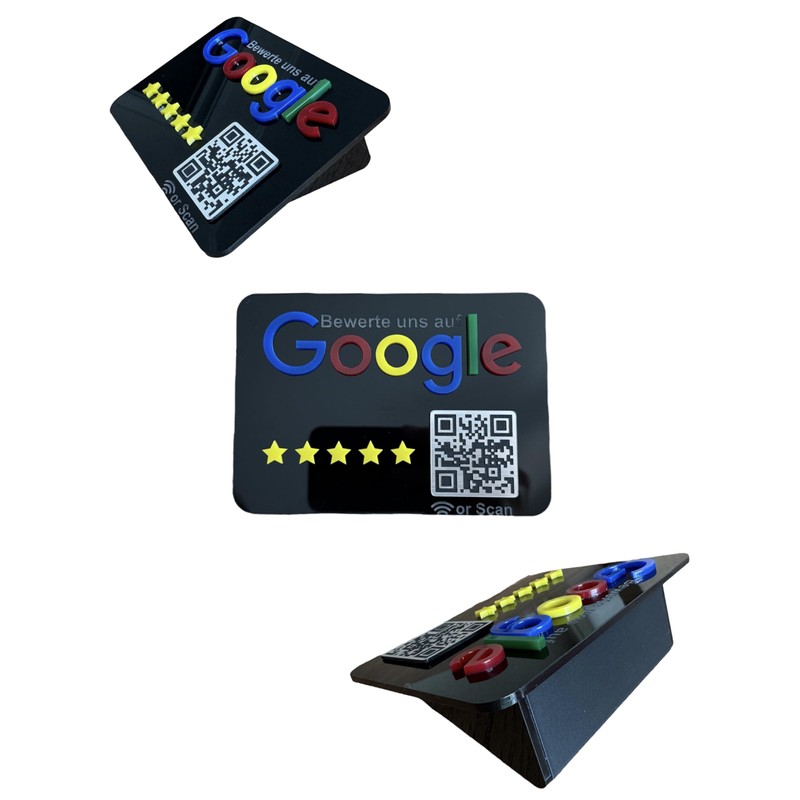 Google Review Sign Stand for Businesses Shops Restaurants to Get