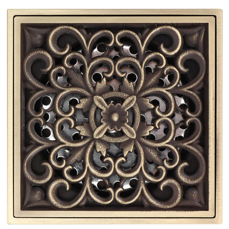 Floor Drain Antique Copper Shower Drain Kit for Home Hotel