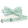 MACBANA Handmade Mens Cotton Floral Pre-tied Bowtie Flower Pattern Bow