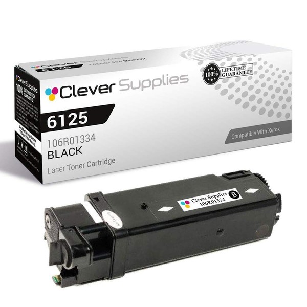 CS Replacement Toner Cartridge Compatible with Xerox 6125 106R01334 Black