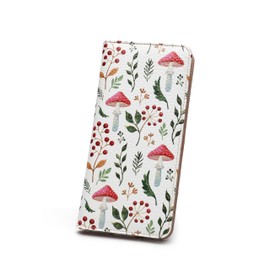 TAOSITUE RFID Slim Wallet for Women Thin Card Holder Travel Wallet Bifold Clutch Long Women's Wallet, Mushroom, S, Casual