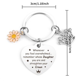 Daughter Gifts Mother&Daughter Gift DaughtersGifts from Mum DaughterBirthday Gifts Mum and DaughterGifts Step DaughterGift Daughter-Keyring Daughter's Christmas Gift Idée Cadeau Fille