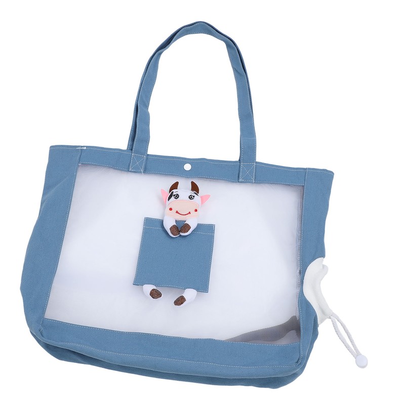 Cat Carrier Handbag Breathable Mesh Canvas Sturdy Soft Comfortable Traveling