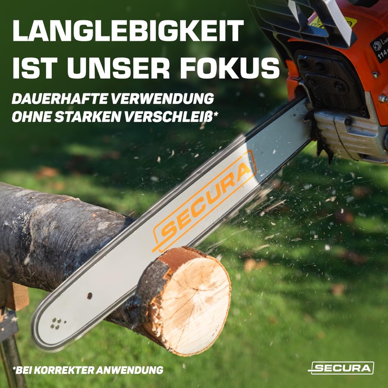 SECURA® [4 x 35 cm Saw Chains] I Chainsaw Chain