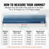 Heavy Duty 18ft Length RV Camper Awning Fabric Replacement 18oz