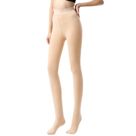 susurrus Sheer Tights, Fleece-Lined Stockings, Women's Tights, Compression, Winter, Thick, Warm, Cold Weather Tights, Beautiful Legs, Beautiful Butt, One-Piece, Gray, One Size Fits Most, Cold