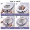 Warm Toilet Seat Cover for Bathroom Comfort – Soft Washable