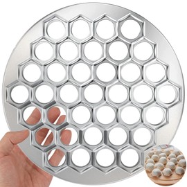 Dumplings Ravioli Mould, 37 Holes Ravioli Mould, Dumpling Maker Russian Pelmeni Maker, Pelmeni Mould Made of Aluminium Alloy, Dumpling Maker Tool for Cooking Baking