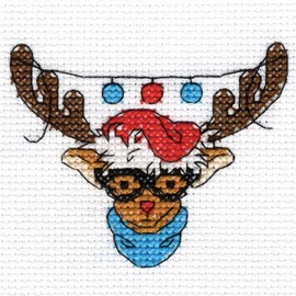 DMC Christmas Character Mini Cross Stitch Kit - Rudolph