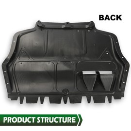 GRAND ORANGE Front Engine Splash Shield Compatible with Volkswagen Passat 2012-2022 561825237D, VW1228121 Under Cover Engine Splash Guard