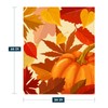 YeeJu Fall Decoraitve Throw Blanket Small Orange Thanksgiving Autumn Pumpkins