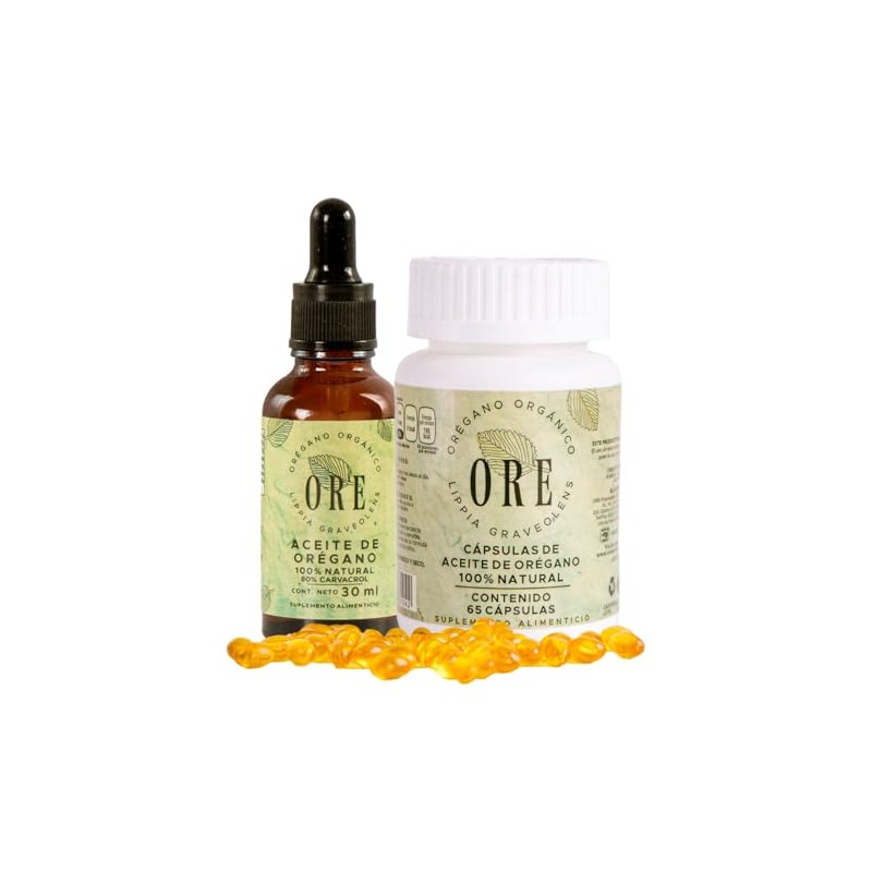 ORE Aceite de Orégano Natural, Set de 30 ml Aceite