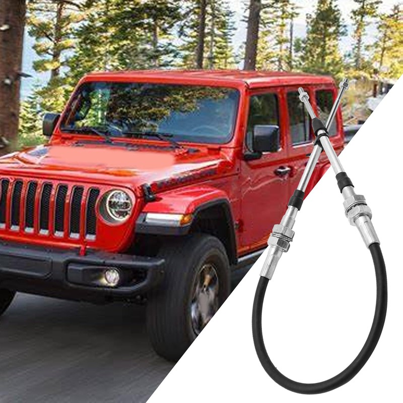 Newnessai Transfer Case Cable Shifter Linkage, Replacement for Jeep Wrangler