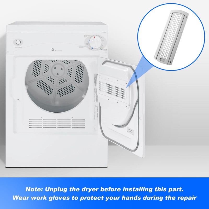 WE22X35337 Washer Dryer Lint Screen Filter丨Dryer Lint Filter Slide Guide丨washer
