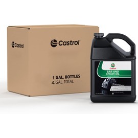 Castrol Bar & Chain Oil For Chainsaws – Reduces Friction & Wear – All Season Formula – High-tacking to Reduce Sling-Off (Pack of 4 (Gallon bottles))