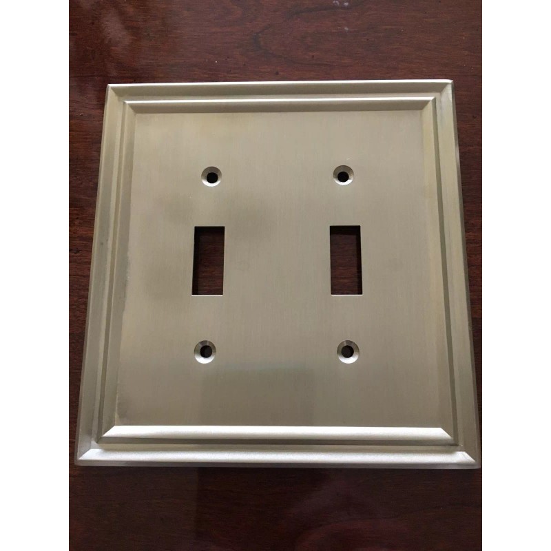 BRAINERD TRADITIONAL DOUBLE TOGGLE NICKEL WALL PLATE W36556-SNE-C FREE SHIP