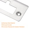 sourcing map Door Strike Plate, 76 mm x 40 mm,
