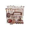 Pinceles Y Herramientas De Maquillaje Profesionales 56 Pcs Marrón