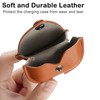 Gipoowaa Leather Case, Compatible with AirPods, Case with Clip, Front