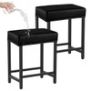 Levoberg Bar Stool Cover Rectangle Waterproof PU Counter Height Barstool