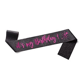 OMISS It's My Birthday Sash - Day Wear for Your Birthday (Glitter Gold)