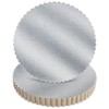 Juvale 10-Inch Scalloped Silver Cake Boards - 10 in, 12-Pack