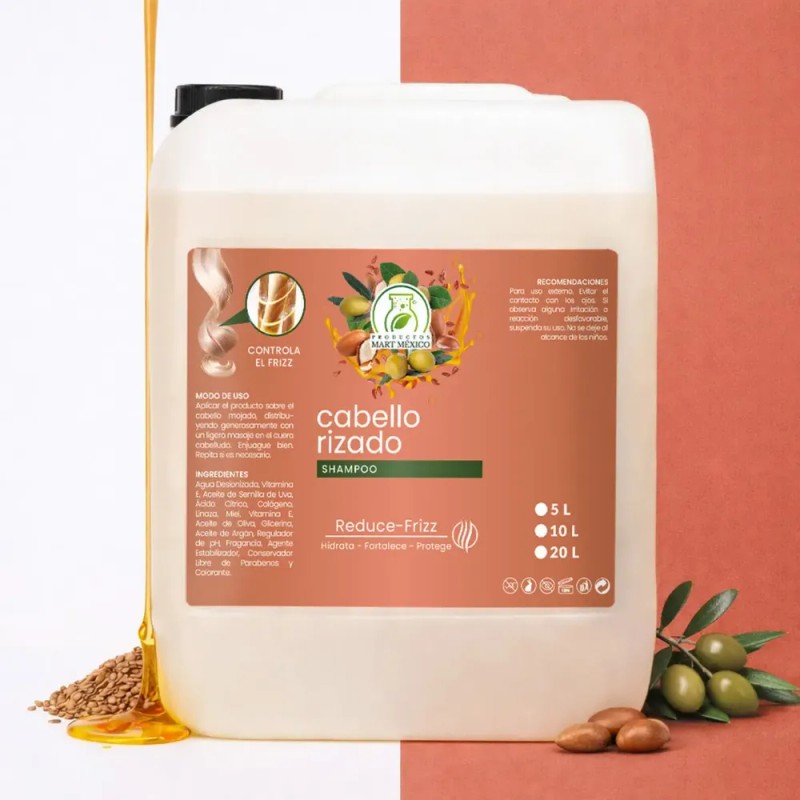 Shampoo Cabello Rizado Reduce Frizz 10lts